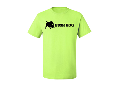 Bush Hog Safety Green Logo Tee