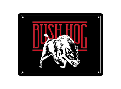 Bush Hog Tin Sign