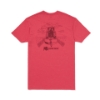 Image of a back Red tee with a Bush Hog logo on it