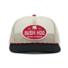 Image of a Mesh Trucker with a Bush Hog logo on it