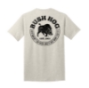 Bush Hog Tee with left chest logo and hog graphic on back